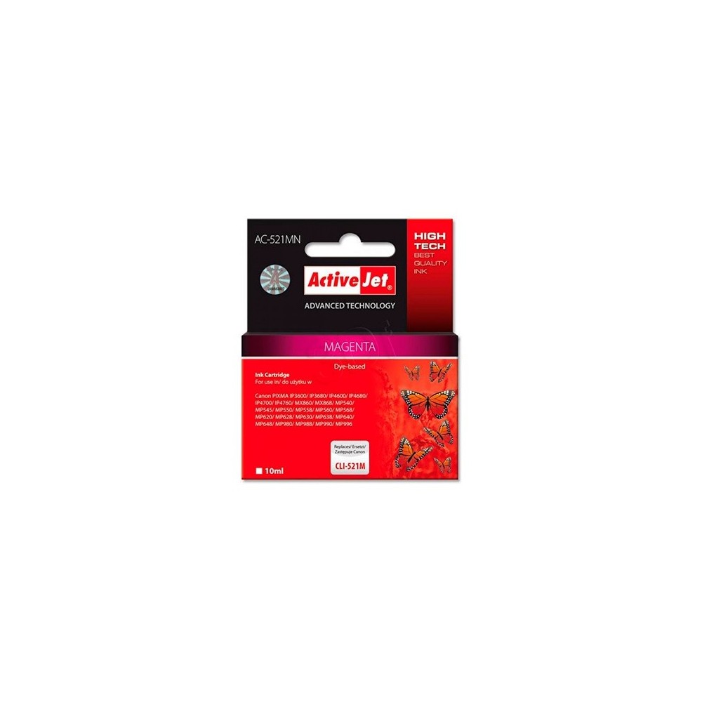 ACTIVEJET CANON CARTRIDGE COMP CLI-521M MAGENTA