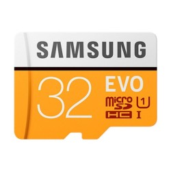 SAMSUNG MICRO SDHC MEMORY CARD 32GB EVO UHS-I (U1)+ ADAPTER