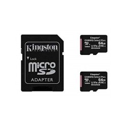 MEM MICRO SDXC 64GB KINGSTON CANVAS SELECT+ADAPT