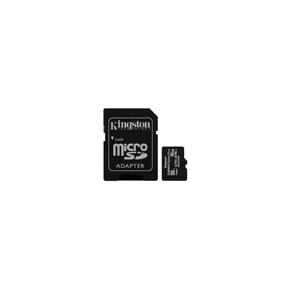 MEM MICRO SDHC 16GB KINGSTON CANVAS SELECT+ADAPT