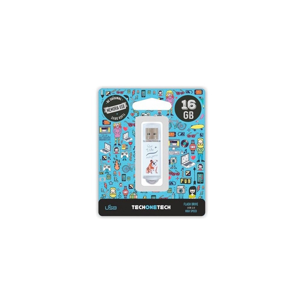 PENDRIVE 16GB Tech One Tech THAT MORE LIFE BITCH