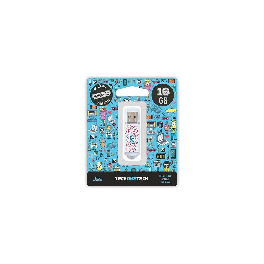PENDRIVE 16GB Tech One Tech MUSIC DREAM