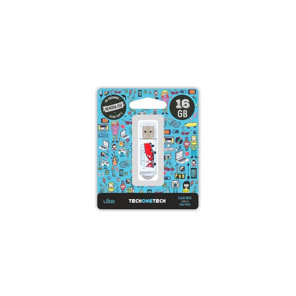 PENDRIVE 16GB Tech One Tech CAMPER VAN-VAN