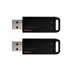 PENDRIVE 64GB USB2.0 KINGSTON DT20 PACK DE 2