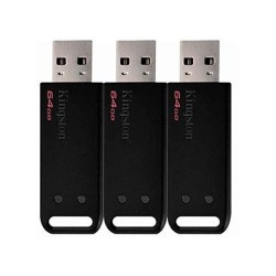 PENDRIVE 64GB USB2.0  KINGSTON DT20 PACK DE 3