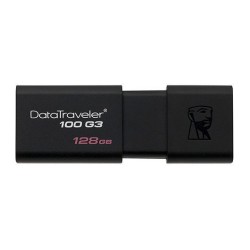 KINGSTON FLASH DRIVE 128GB USB 3.0 DT100 G3 BLACK