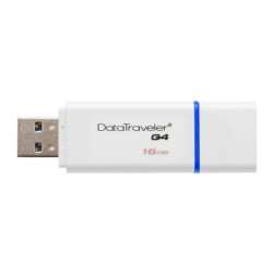 KINGSTON FLASH DRIVE DT G4 16GB USB3.0 USB WHITE/BLUE