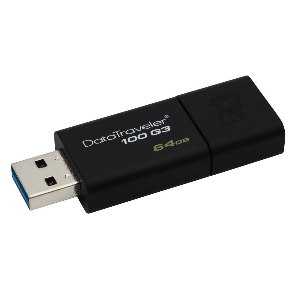 PENDRIVE 64GB USB3.0 KINGSTON DT 100 G3 BLACK