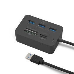 CARD READER EXT+HUB3.0 1Life CR:COMPLETE BLACK