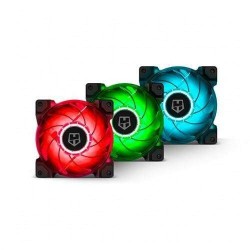 NOX FAN 120X120 HUMMER H-SYNC RGB PACK 3
