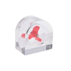 AQUATUNING FLOW INDICATOR ROUND PLEXI TRANSPARENT