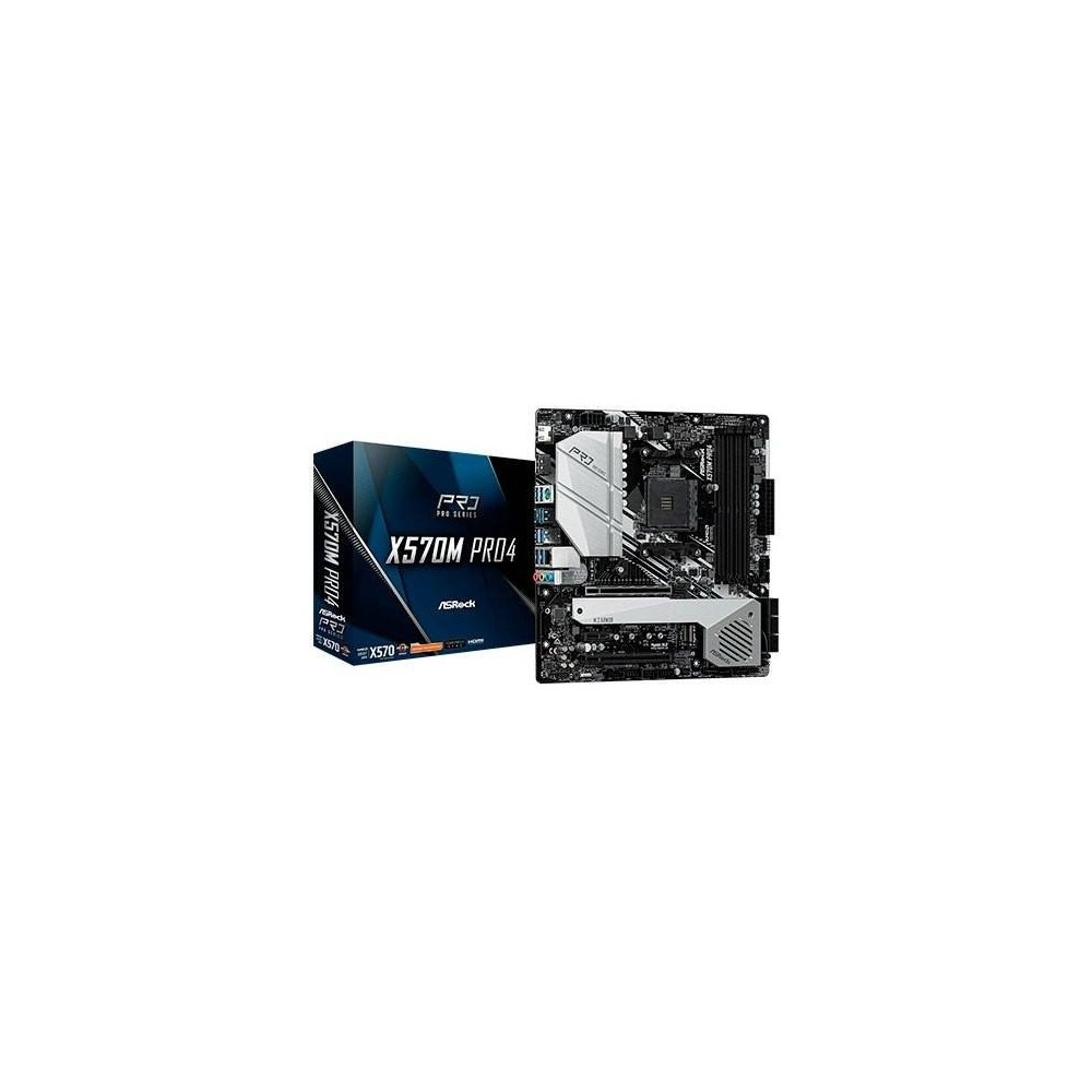 PLACA BASE ASROCK AM4 X570M PRO4