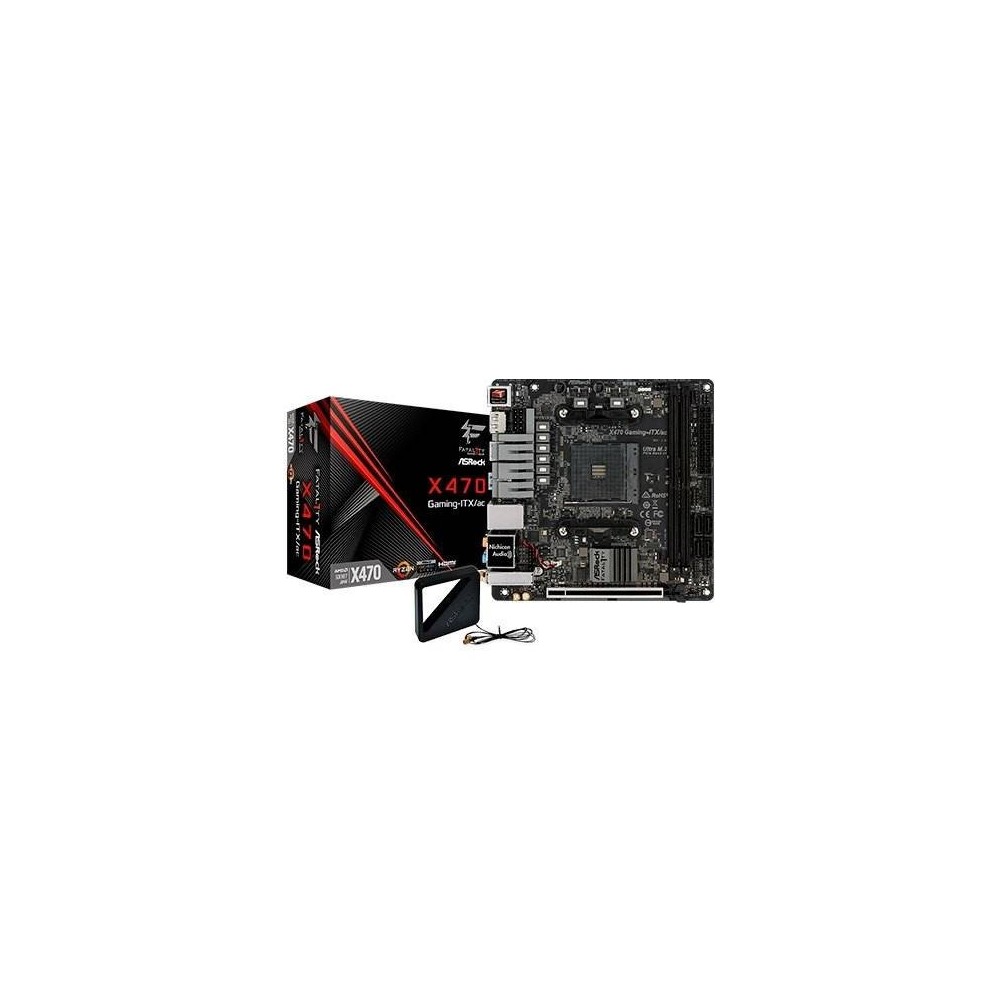 ASROCK MOTHERBOARD AM4 X470 GAMING-ITX FATAL1TY