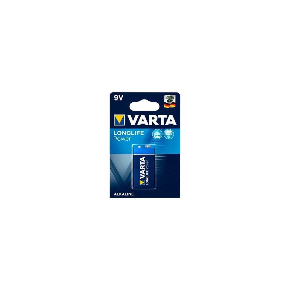 VARTA ALKALINE BATTERY 6LR61/6LP3146 9V HIGH ENERGY