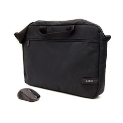 NJOIT LAPTOP BRIEFCASE 15.6 + MOUSE WIRELESS BK