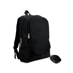 BACKPACK LAPTOP 15.6 Acer + MOUSE STARTER KIT BK FABRIC/ACCESSORY POCKETS/RATON INALAMBRICO NP.ACC11.029