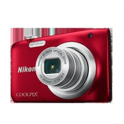 NIKON CAMERA COOLPIX A100 RED + SELFIE STICK