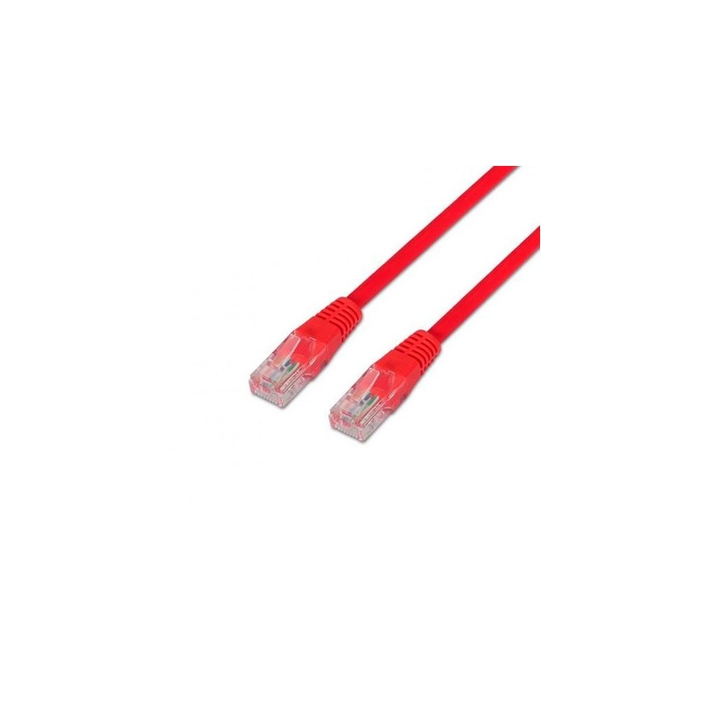 AISENS NETWORK CABLE UTP CAT6 RJ45 0.5M RED