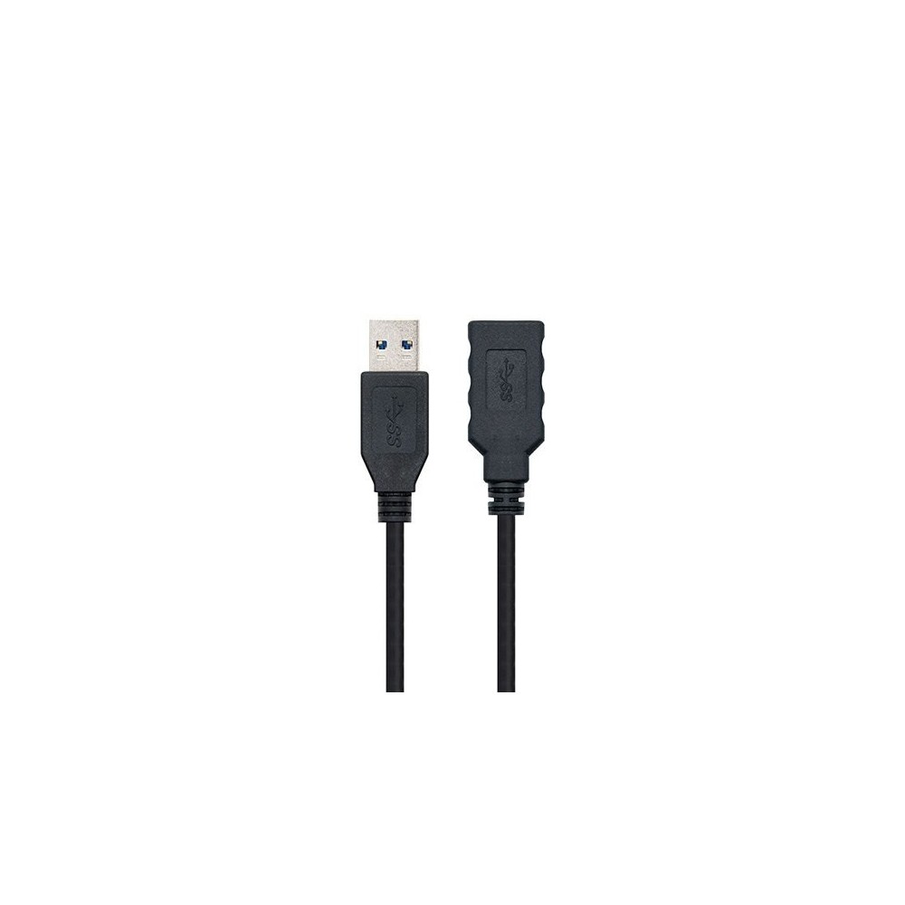 CABLE USB (A) 3.0 A USB (A) 3.0 NANOCABLE 2M BLACK