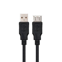 CABLE USB (A) 2.0 TO USB (A) 2.0 NANOCABLE 3M BLACK