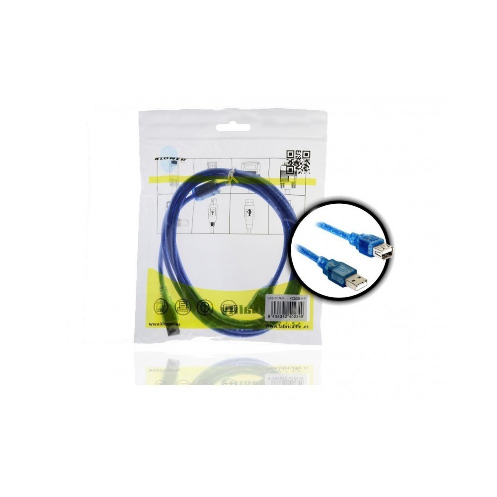 EXTENSION CABLE USB(A) 2.0 TO USB(A) 2.0 KL-TECH 2M