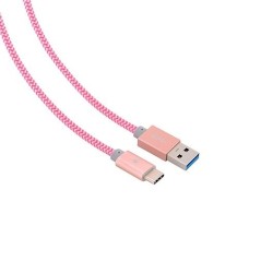 CABLE USB (A) USB-TYPE-C Bluestork TRENDY ROSA