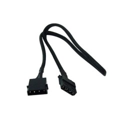 PHOBYA 4PIN MOLEX BLACK EXTENSION CABLE