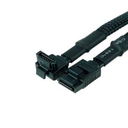 SATA PHOBYA CABLE DATA 3.0 90° BLACK