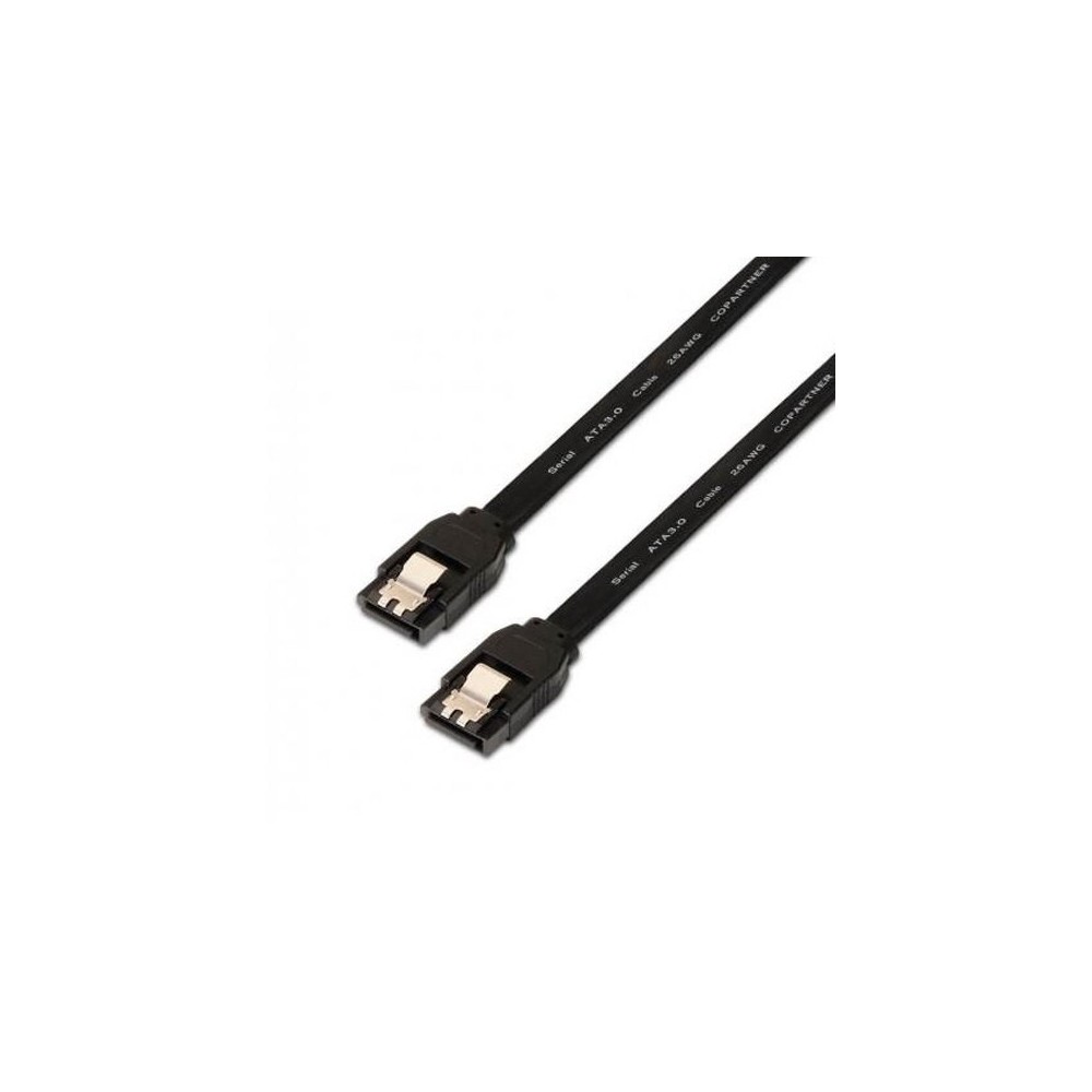 AISENS DATA CABLE SATA-3 0.5M BLACK