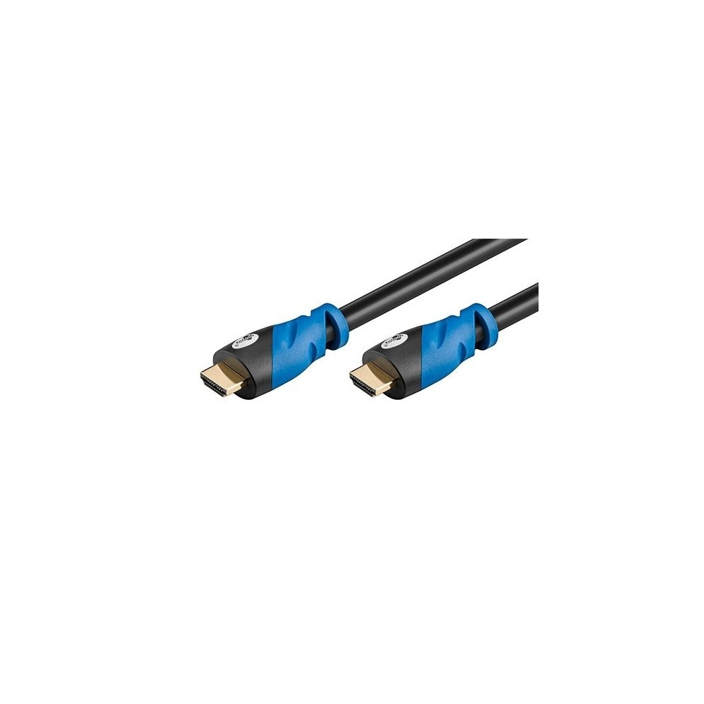 GOOBAY HDMI CABLE(A) TO HDMI(A) 4K 6M BLACK/BLUE