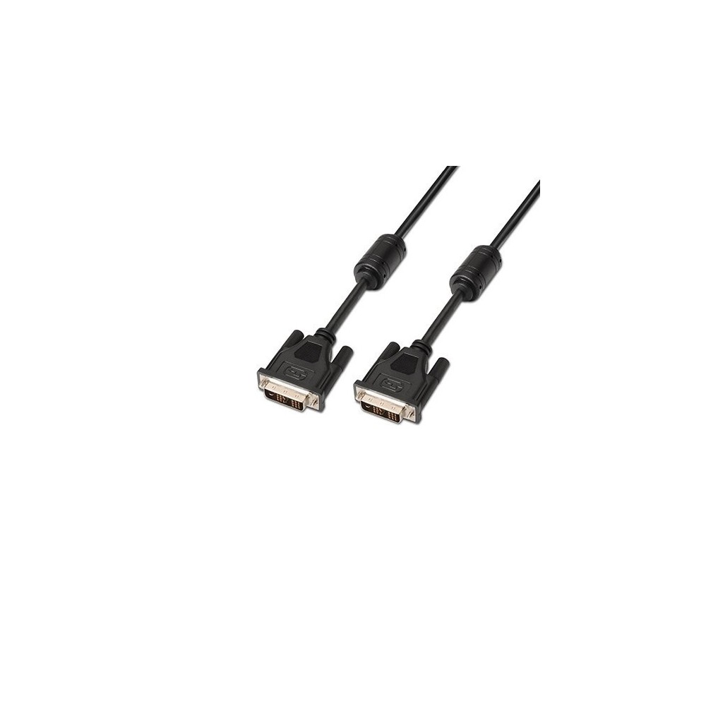 AISENS CABLE WITH FERRITE DVI-D(M) TO DVI-D(M) 3M BK