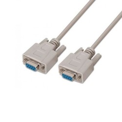 AISENS CABLE SERIES RS232 DB9 F-F BEIGE 1.8M