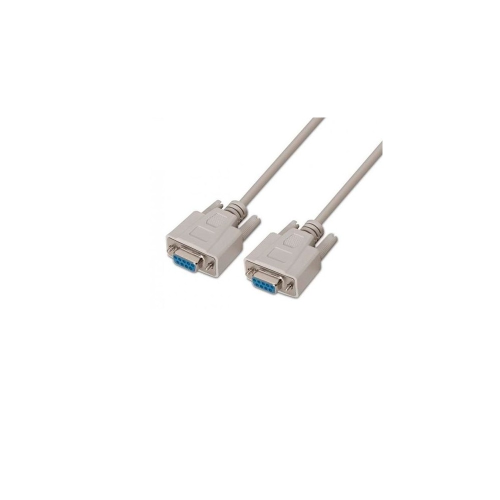 AISENS CABLE SERIES RS232 DB9 F-F BEIGE 1.8M