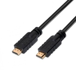 CABLE WITH REPEATER HDMI M TO HDMI M 20M BLACK