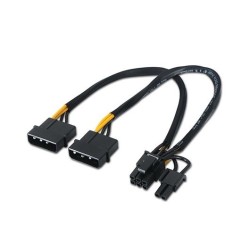 AISENS POWER SUPPLY CABLE 2XMOLEX F TO PCI-E M