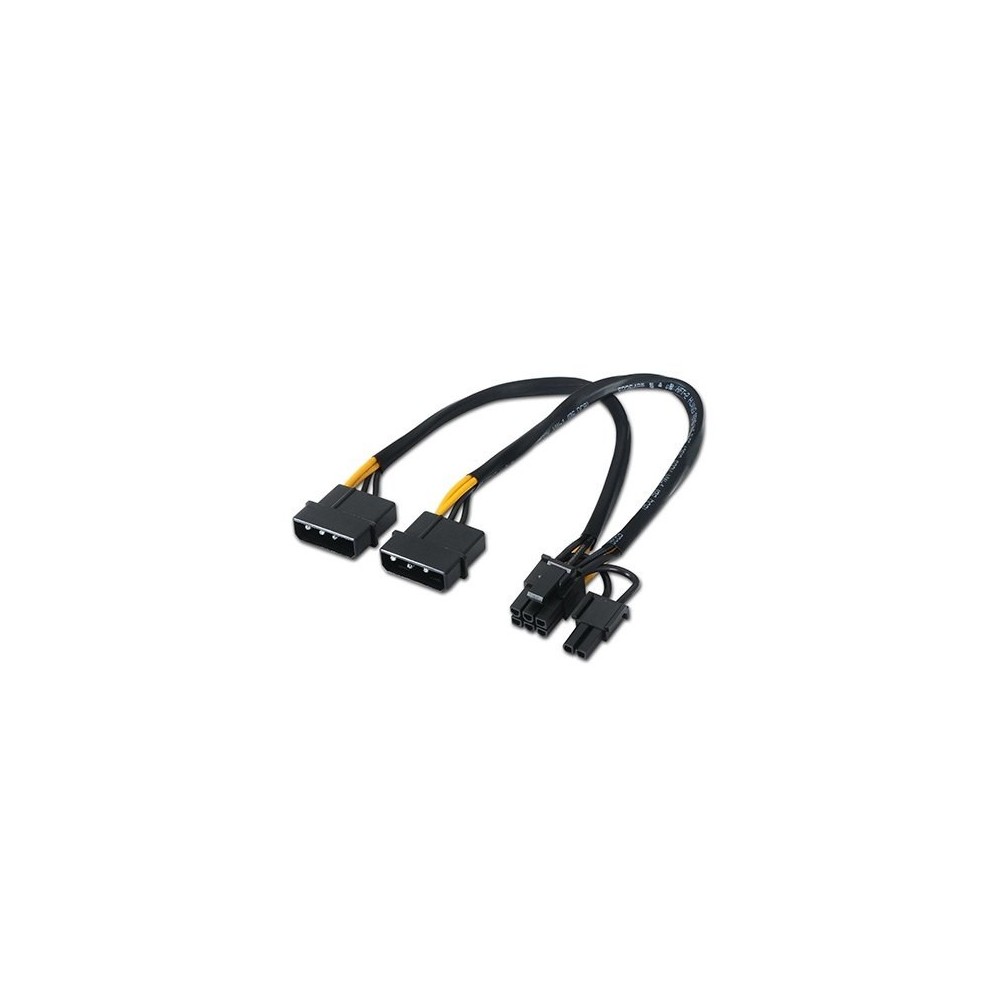 AISENS POWER SUPPLY CABLE 2XMOLEX F TO PCI-E M