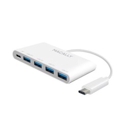 USB ADAPTER TYPE C Macally UC3HUB4C WHITE