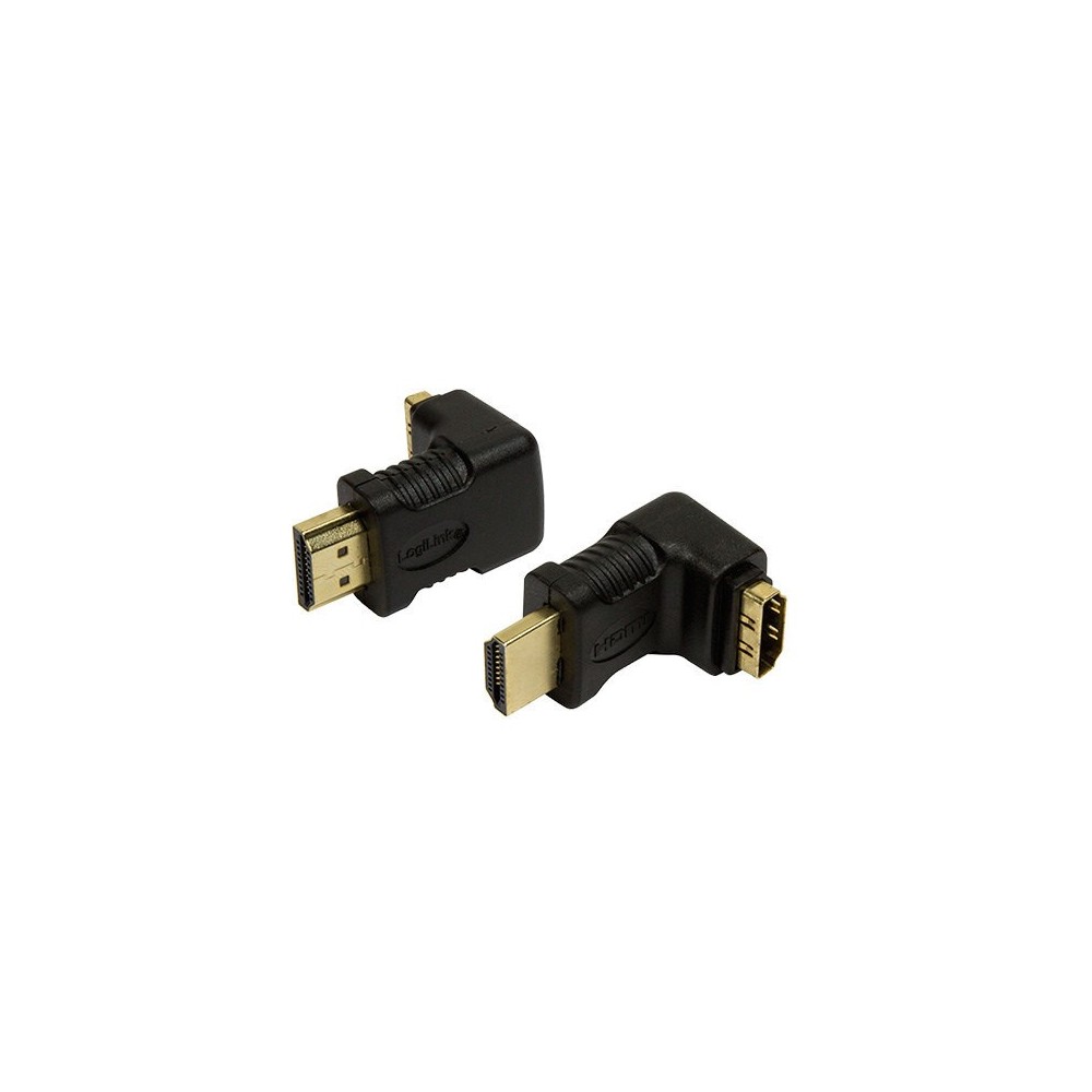 LOGILINK HDMI ADAPTER M-F 90° ANGLE