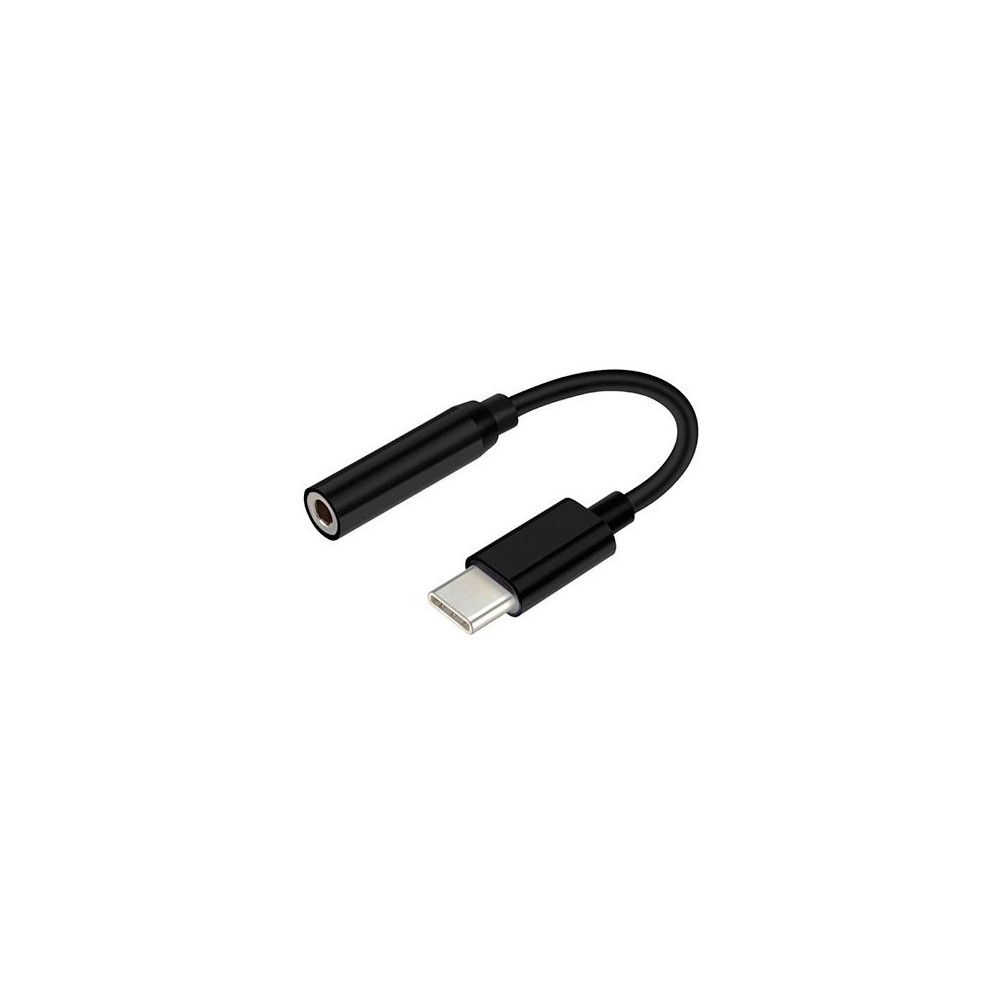 USB ADAPTER-C-TO-AUDIO JACK 3.5 Aisens BLACK