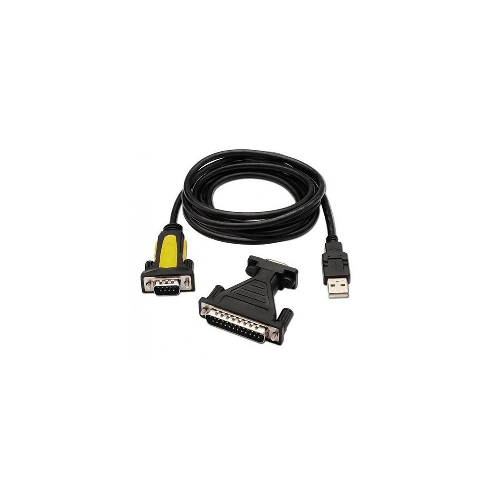 AISENS USB ADAPTER(A)M TO SERIAL RS232 1.8M BLACK