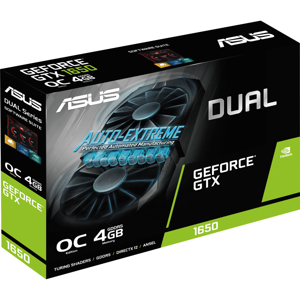 GPU ASUS DUAL- GTX 1650 - 4 Go