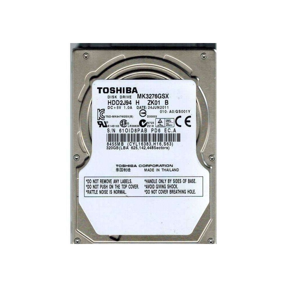 Toshiba 320GB 2.5" SATA 2.5" - Disques durs