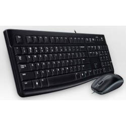 LOGITECH KEYBOARD+MOUSE MK120 BLACK