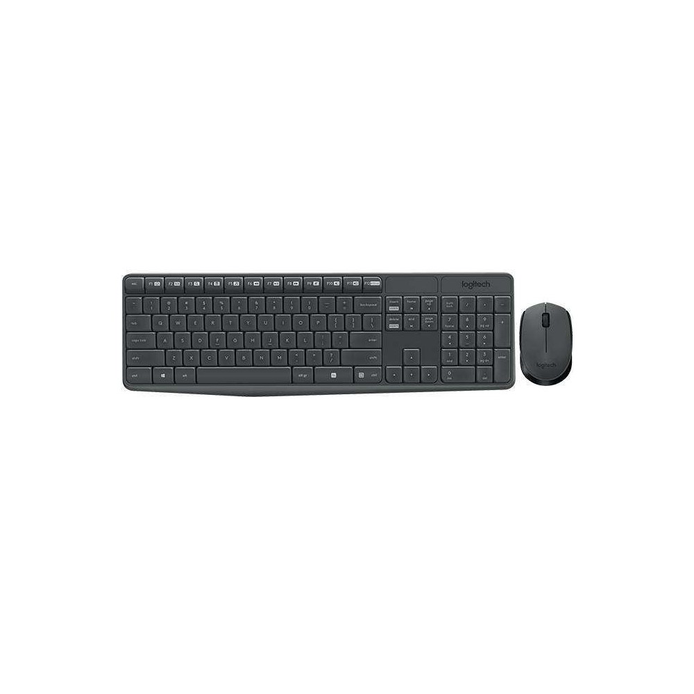 LOGITECH KEYBOARD+MOUSE MK235 WIRELESS BLACK