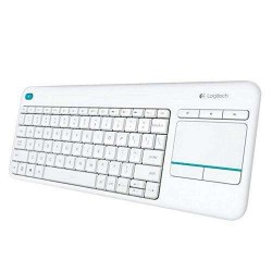 LOGITECH KEYBOARD K400 PLUS WIRELESS TOUCHPAD WHITE