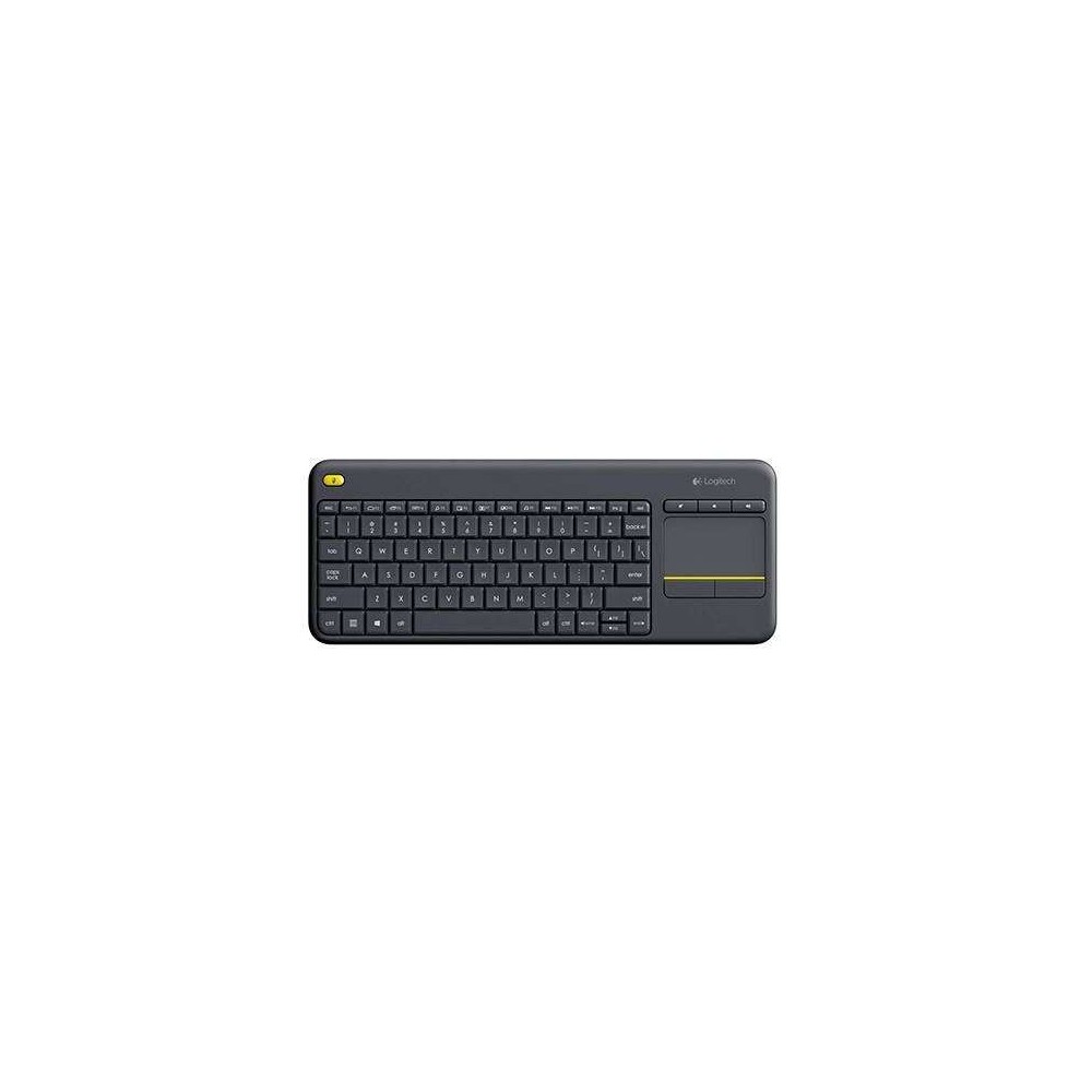 LOGITECH KEYBOARD K400 PLUS WIRELESS TOUCHPAD BLACK
