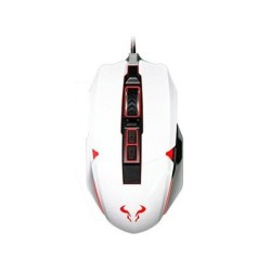 RIOTORO OPTICAL MOUSE AUROX WHITE USB
