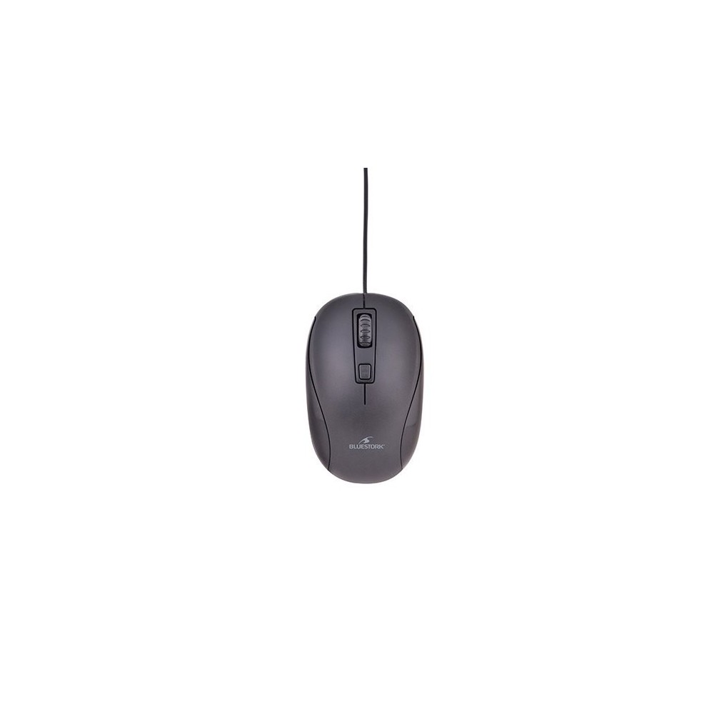 BLUESTORK OPTICAL MOUSE USB WIRED OFFICE 10 BLACK