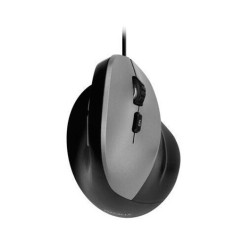 MACALLY OPTICAL MOUSE ERGOPALM BLACK/SILVER