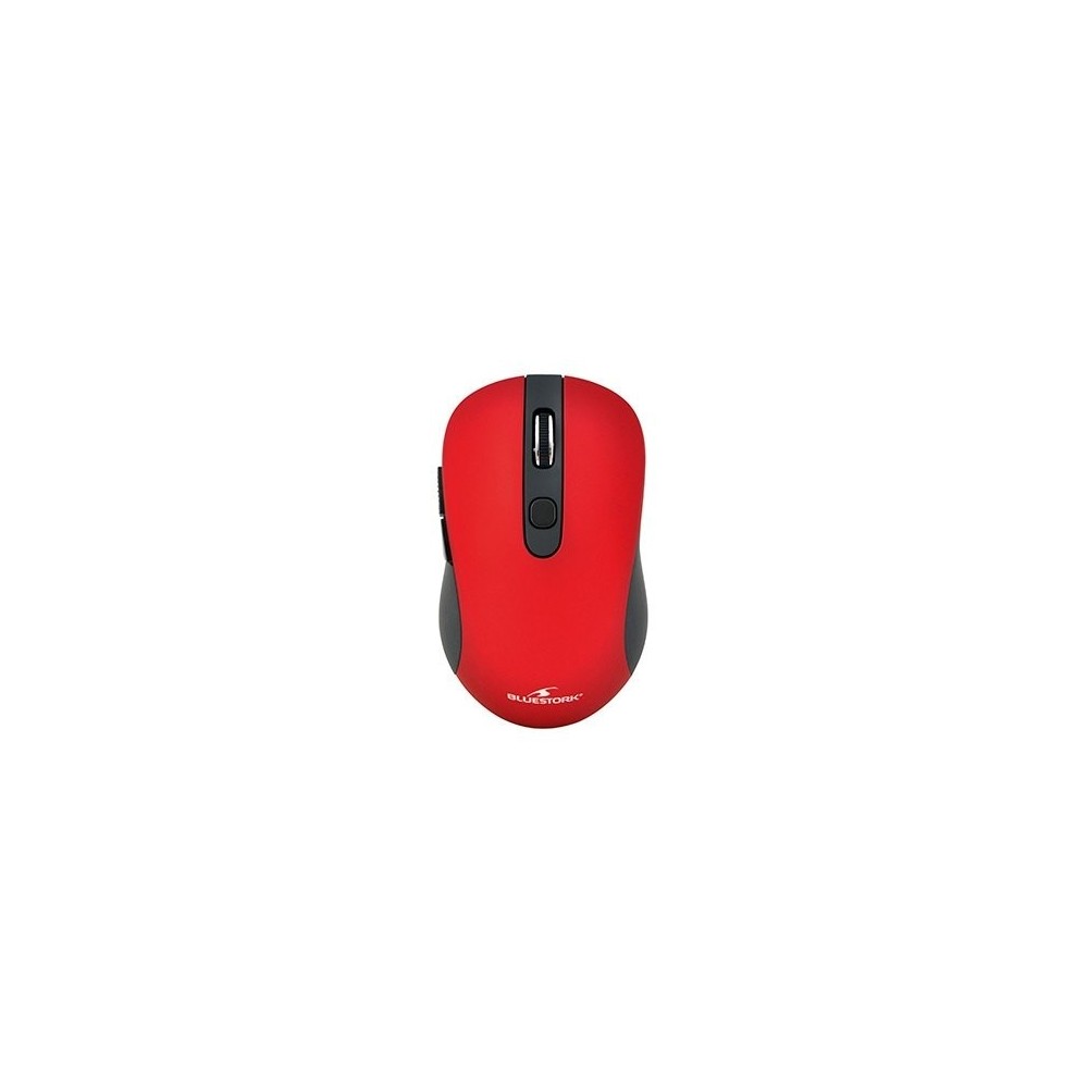 BLUESTORK WIRELESS OPTICAL MOUSE AMBIDEXTROUS RED / 6 BUTTONS / METAL / 800-1600DPI M-WL-OFF60-RED